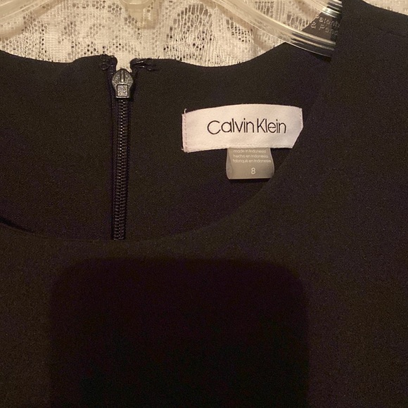 Black Calvin Klein sleeveless cocktail dress - Picture 2 of 5
